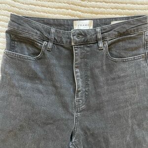 Frame, The Ruler Jeans in black washed denim, size 29